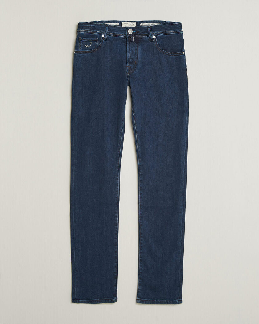 Jacob Cohën Nick Slim Fit Washed Stretch Jeans Dark Blue – Azul