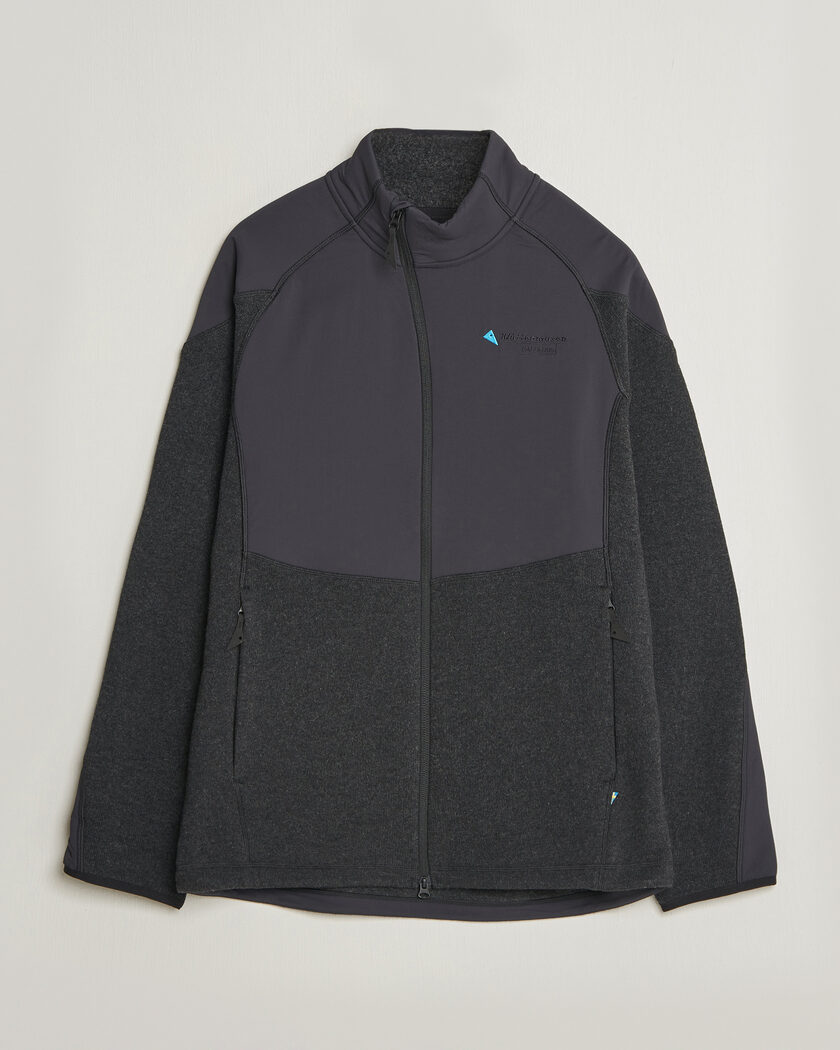 Klättermusen Balderus Wool Fleece Hood Jacket Black – Negro
