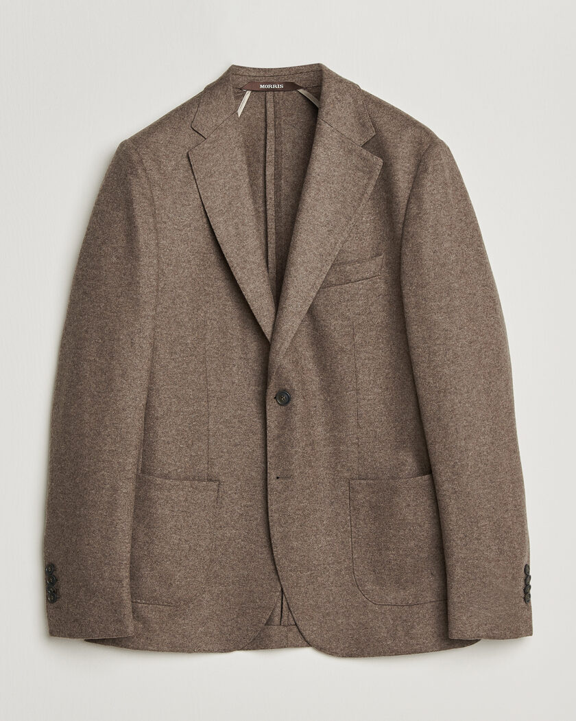 Morris Wool Jersey Blazer Brown – Marrón