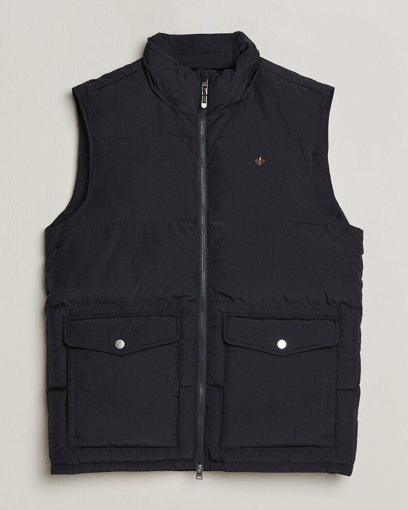 Morris Lennox Puffer Vest Blue – Azul