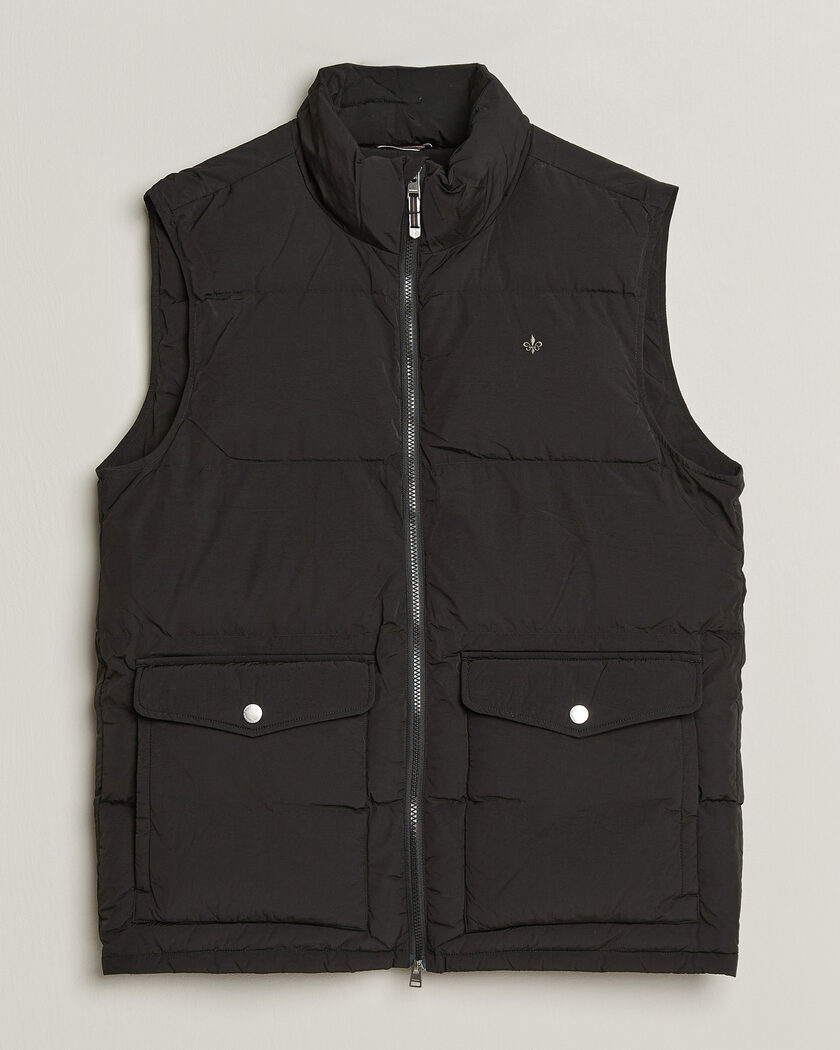 Morris Lennox Puffer Vest Black – Negro