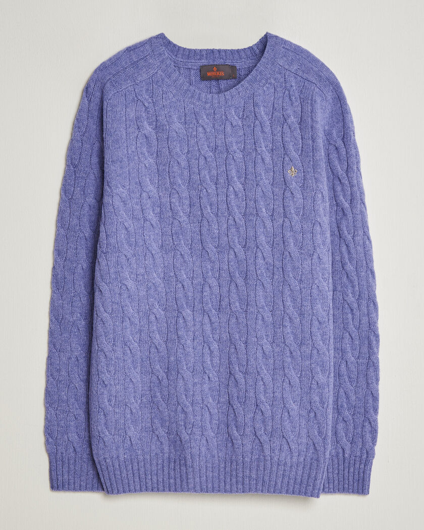 Morris Archard Cable Sweater Purple – Morado