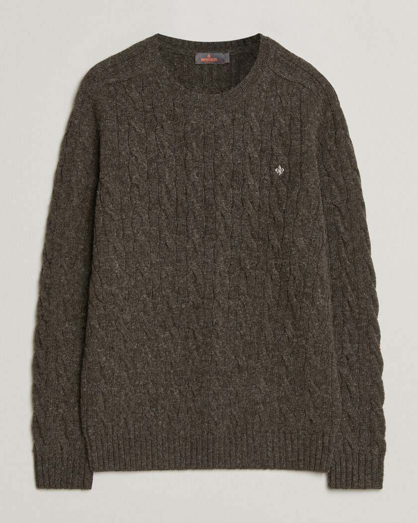 Morris Archard Cable Sweater Brown – Marrón