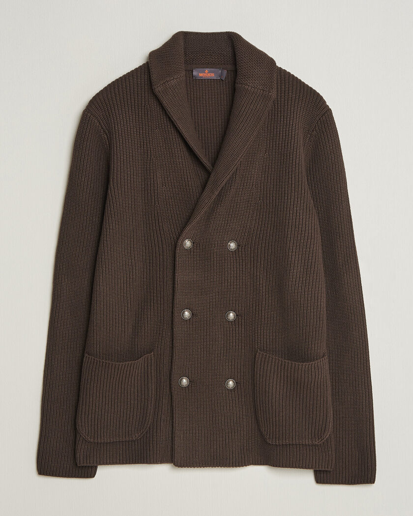 Morris Brayden DB Shawl Cardigan Brown – Marrón