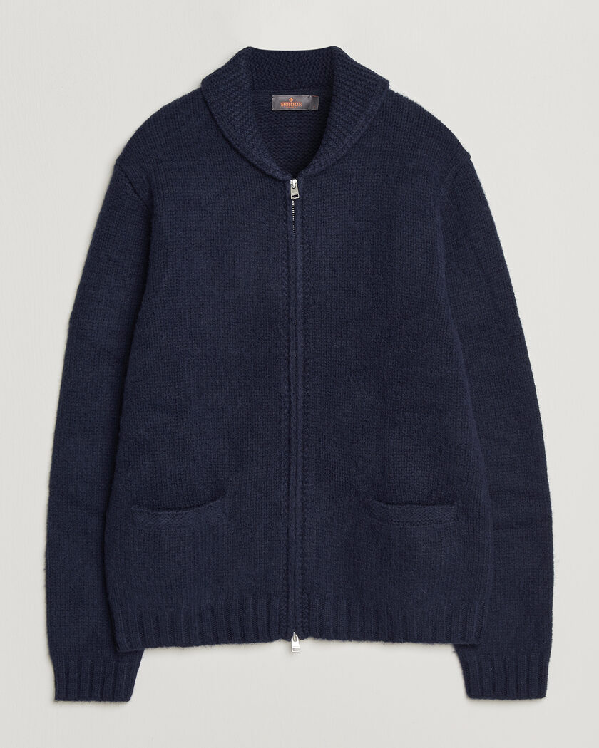 Morris Boyd Zip Cardigan Navy – Azul