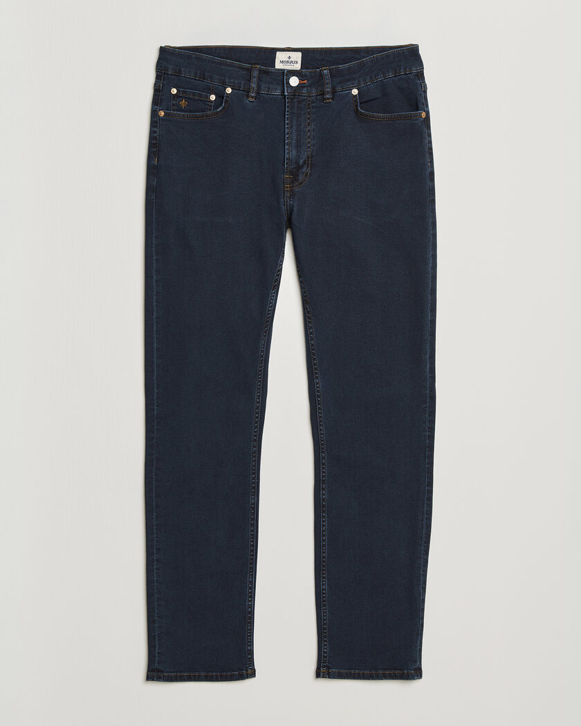 Morris Steve Satin Jeans Rinse Wash – Azul