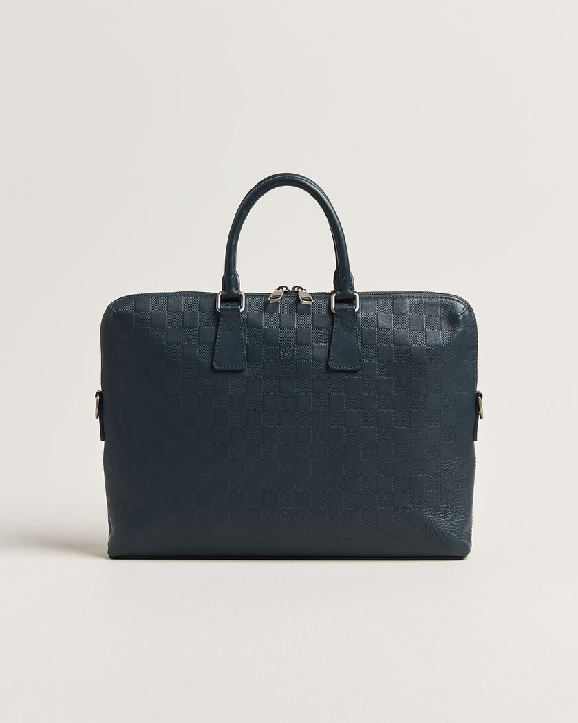 Louis Vuitton Pre-Owned Porte Documents Bag Damier Infini Onyx – Azul