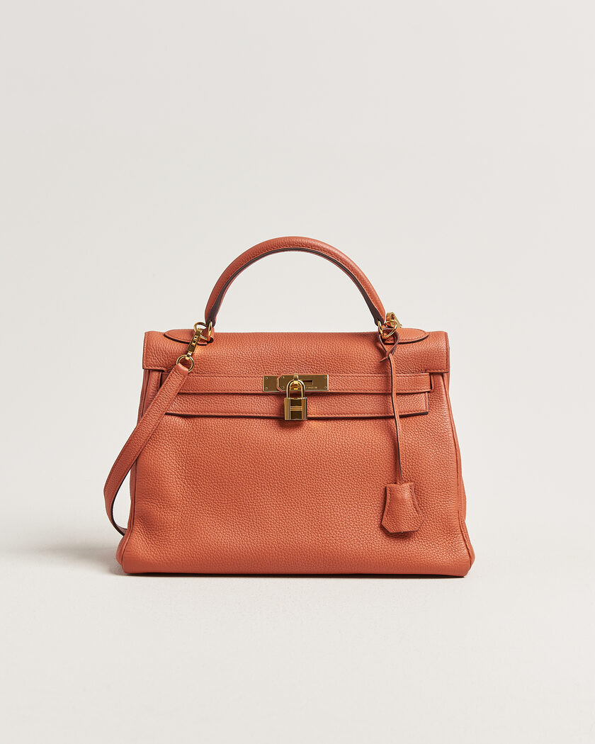 Hermès Pre-Owned Kelly 32 Togo Leather Orange – Naranja
