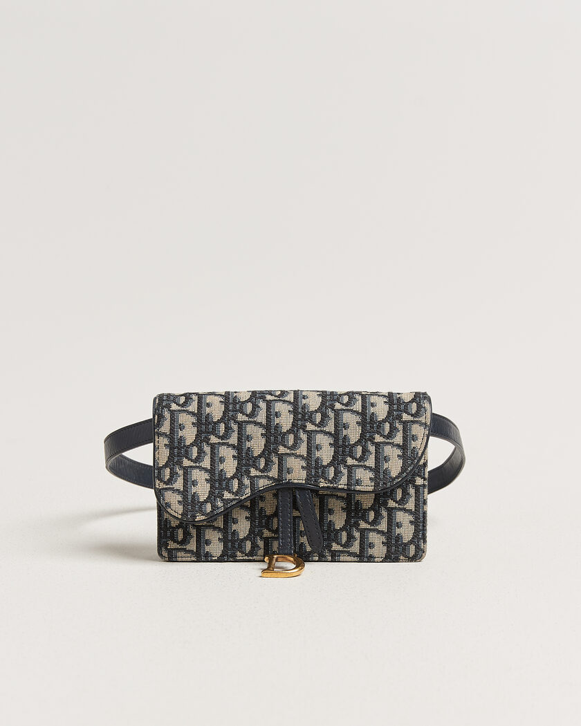 Dior Pre-Owned Saddle Rectangular Belt Bag Blue – Azul