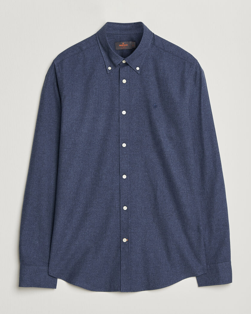 Morris Watts Flannel Shirt Navy – Azul