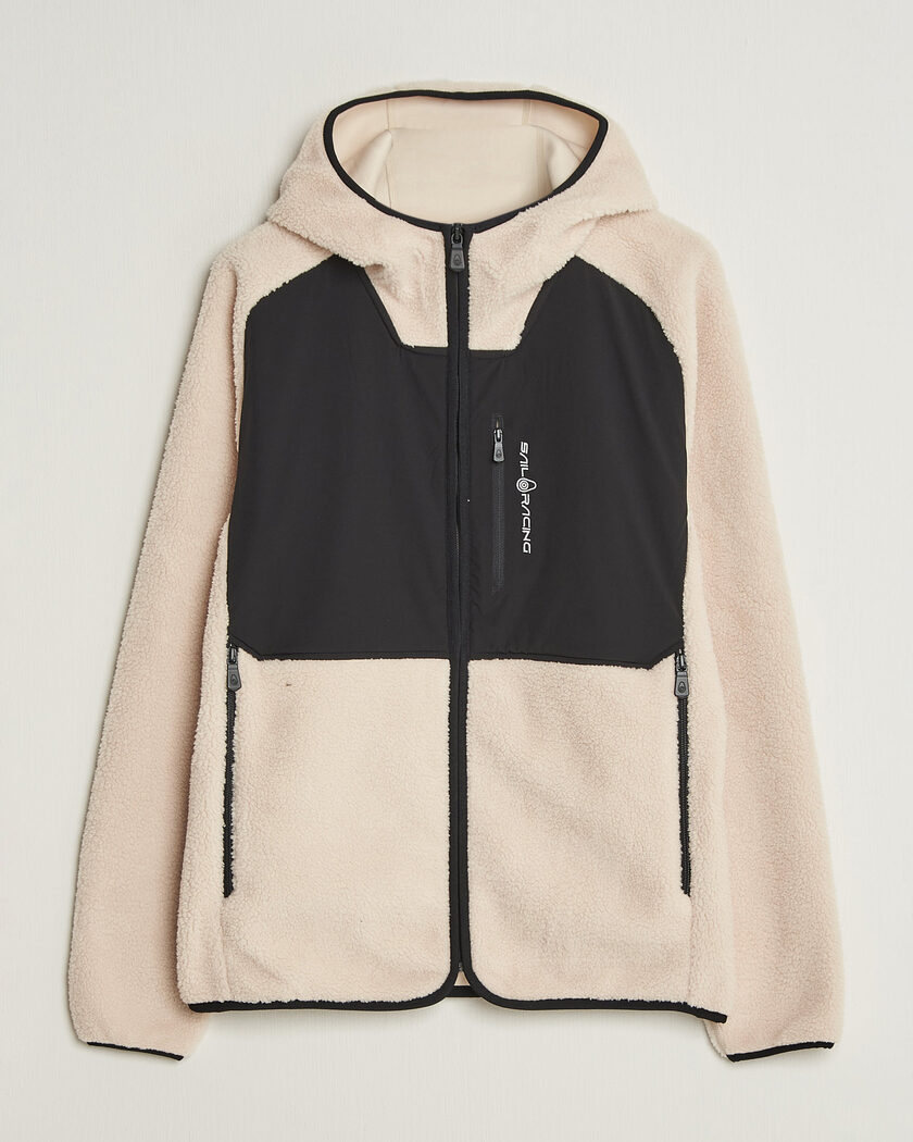 Sail Racing Patrol Pile Full Zip Hoodie Ivory – Blanco