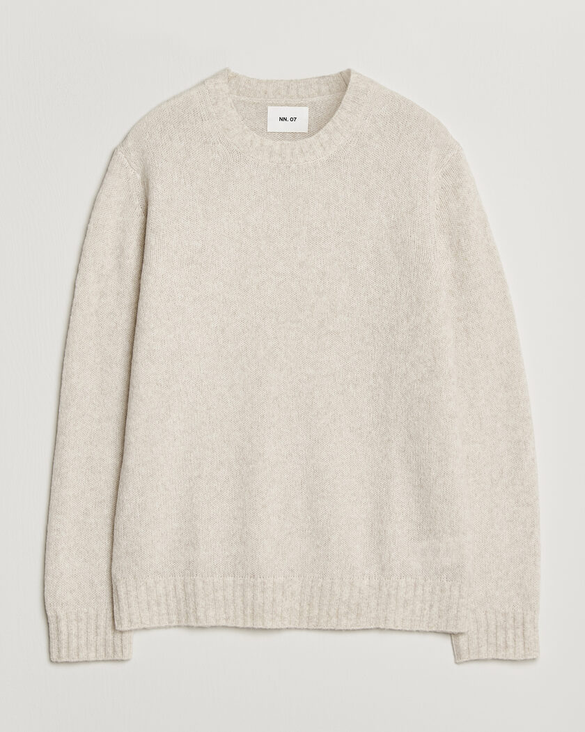 NN07 Lee Wool Knitted Sweater Ivory – Blanco