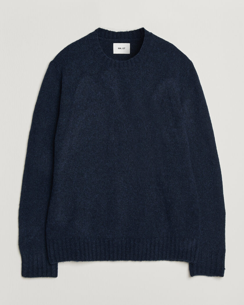 NN07 Lee Wool Knitted Sweater Navy Blue – Azul