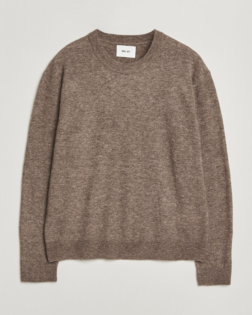 NN07 Gavin Brushed Wool Knitted Sweater Desert Clay – Beige