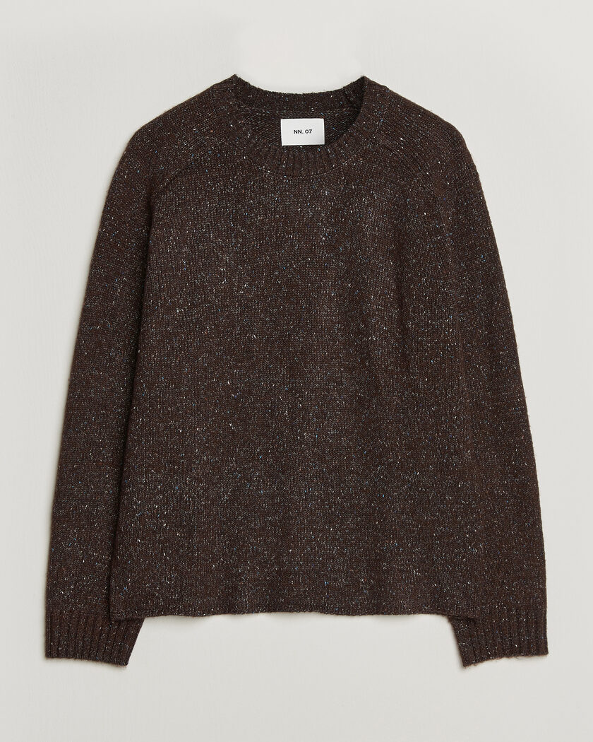 NN07 Jim Neps Wool Knitted Sweater Deep Truffle – Marrón