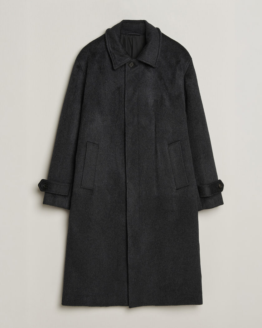 NN07 Gibson Wool/Cashmere Coat Dark Grey – Gris