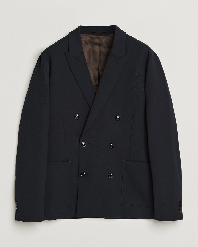 NN07 Jordin Wool Double Breasted Blazer Deep Navy – Azul