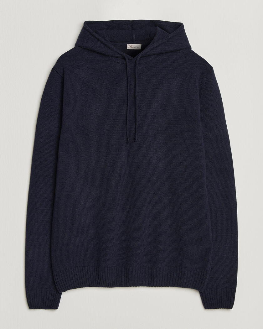 Stenströms Brushed Merino Hood Navy – Azul