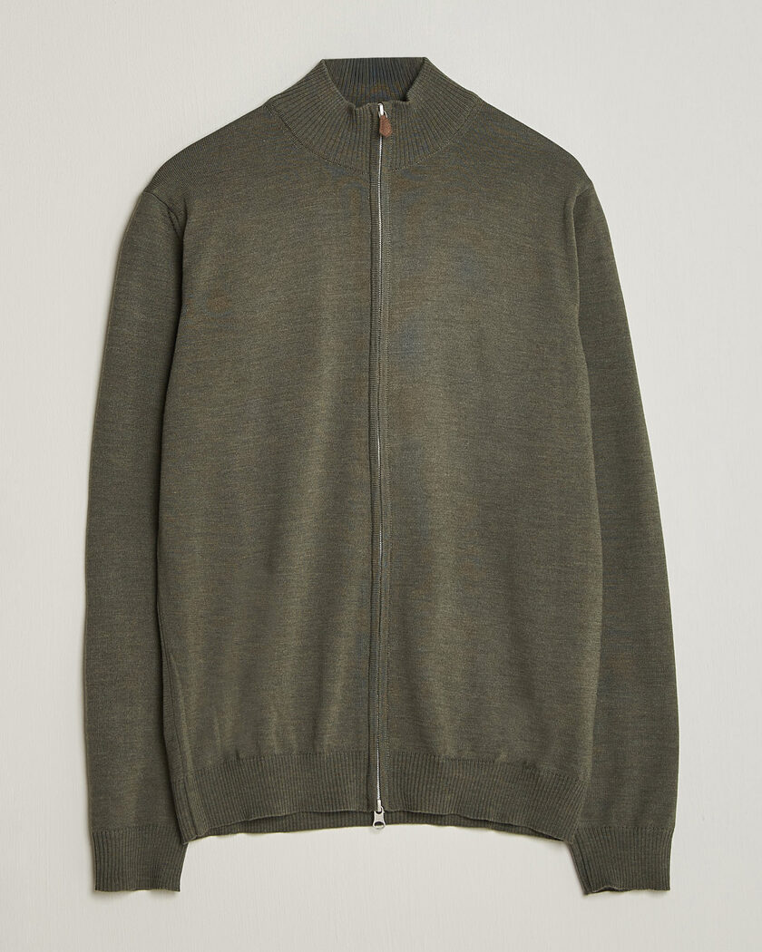 Stenströms Merino Full Zip Green – Verde