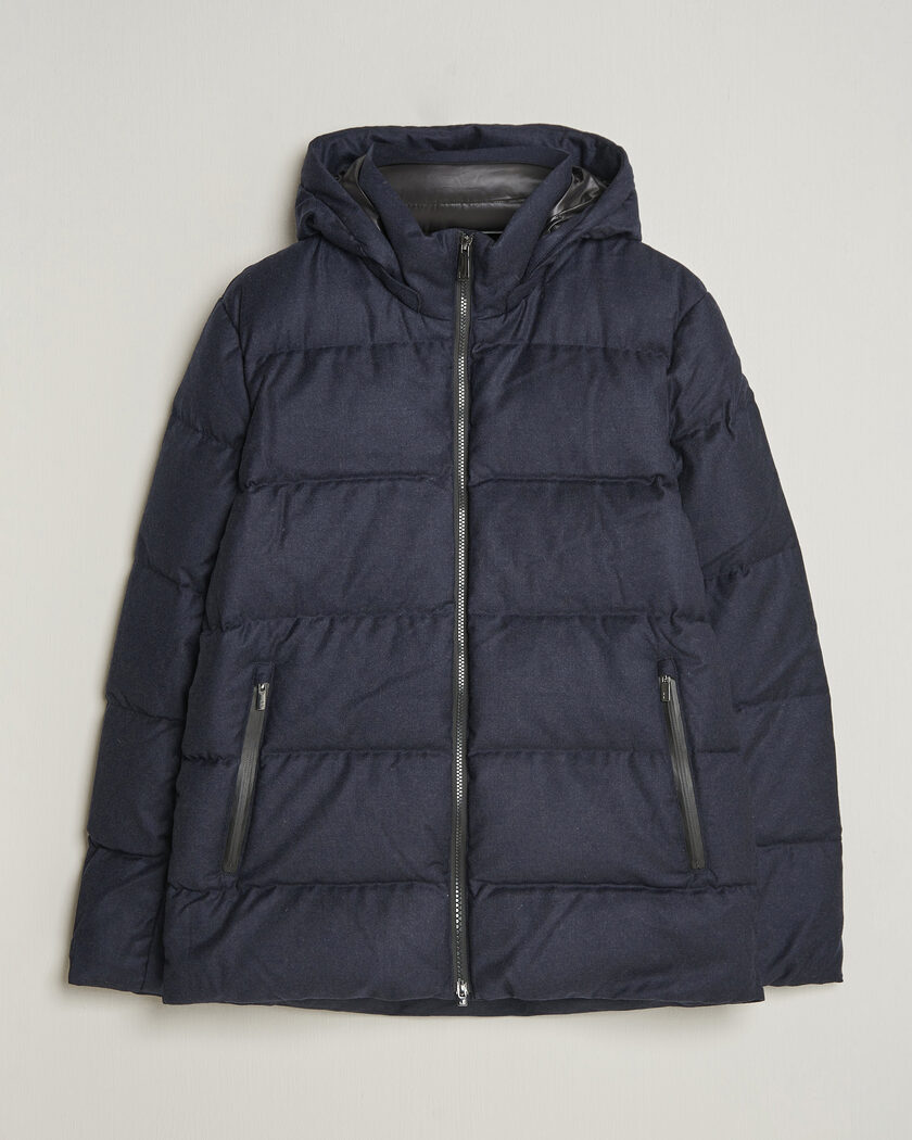 UBR Concord Jacket Savile Navy Melange Wool – Azul