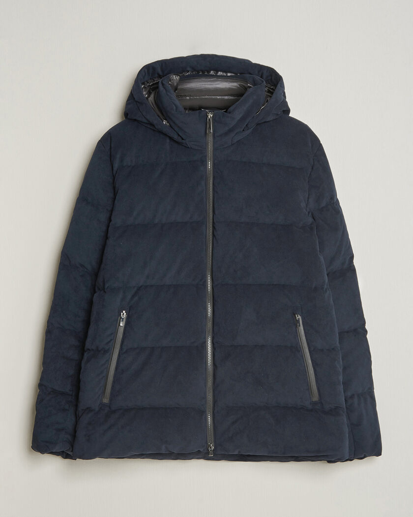 UBR Concord Jacket Savile Neo Suede Navy – Azul
