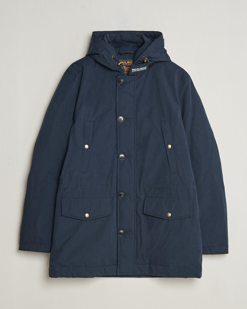 Woolrich Mountain Cloth Parka Melton Blue – Azul