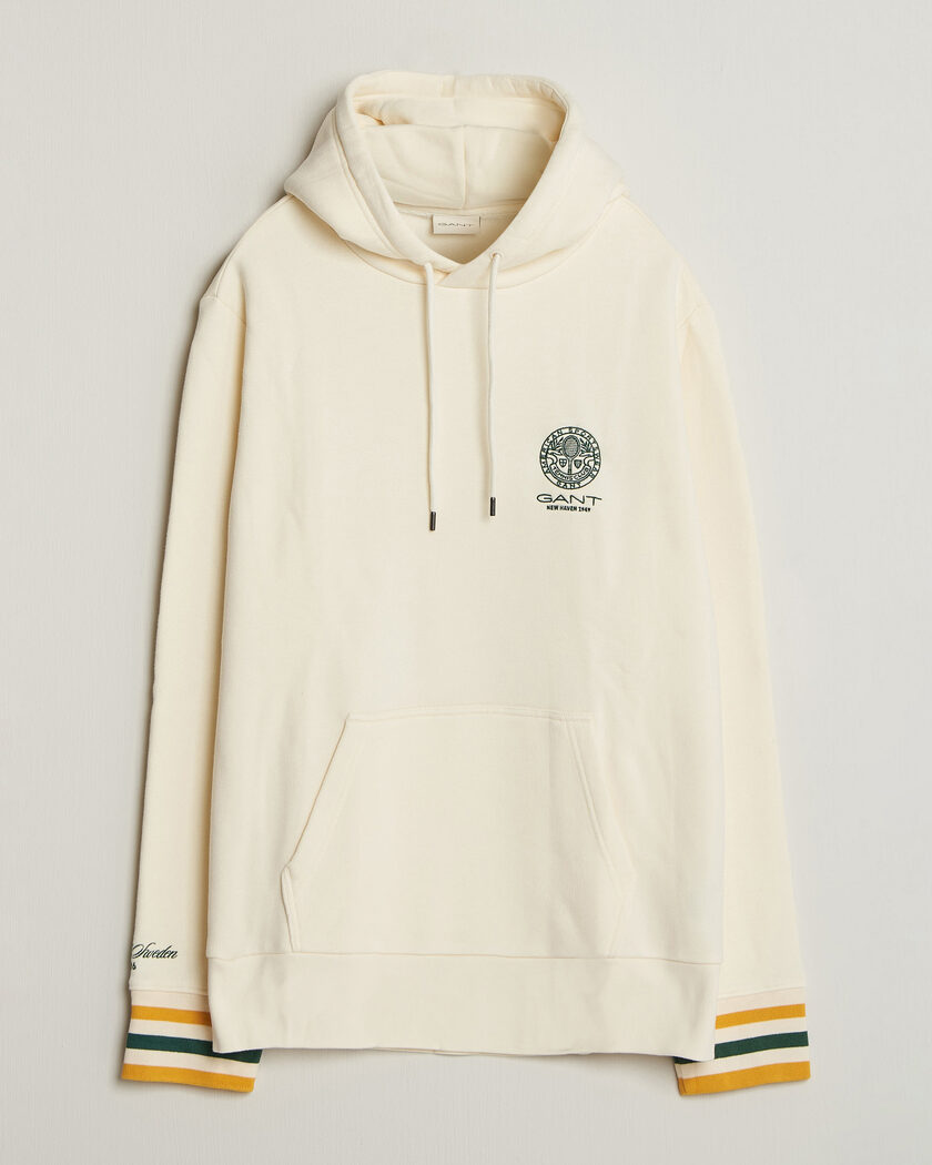 Gant Tournament Hoodie Cream – Blanco