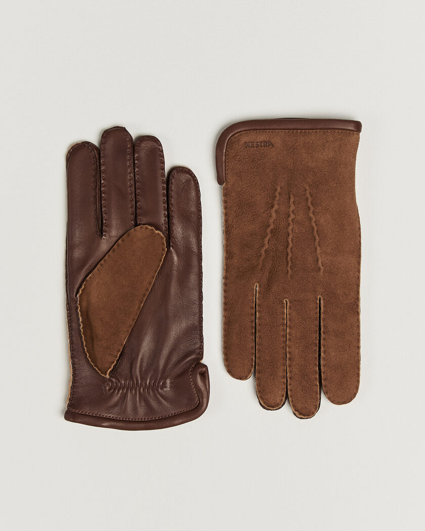 Hestra Balthazar Suede/Nappa Leather Glove Brown – Marrón