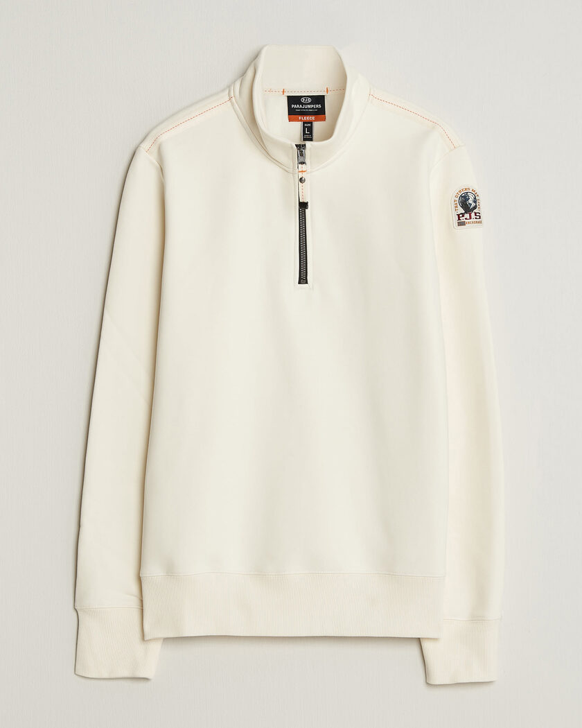 Parajumpers Broad Peak Super Easy Half Zip Sweatshirt Warm Ivory – Blanco