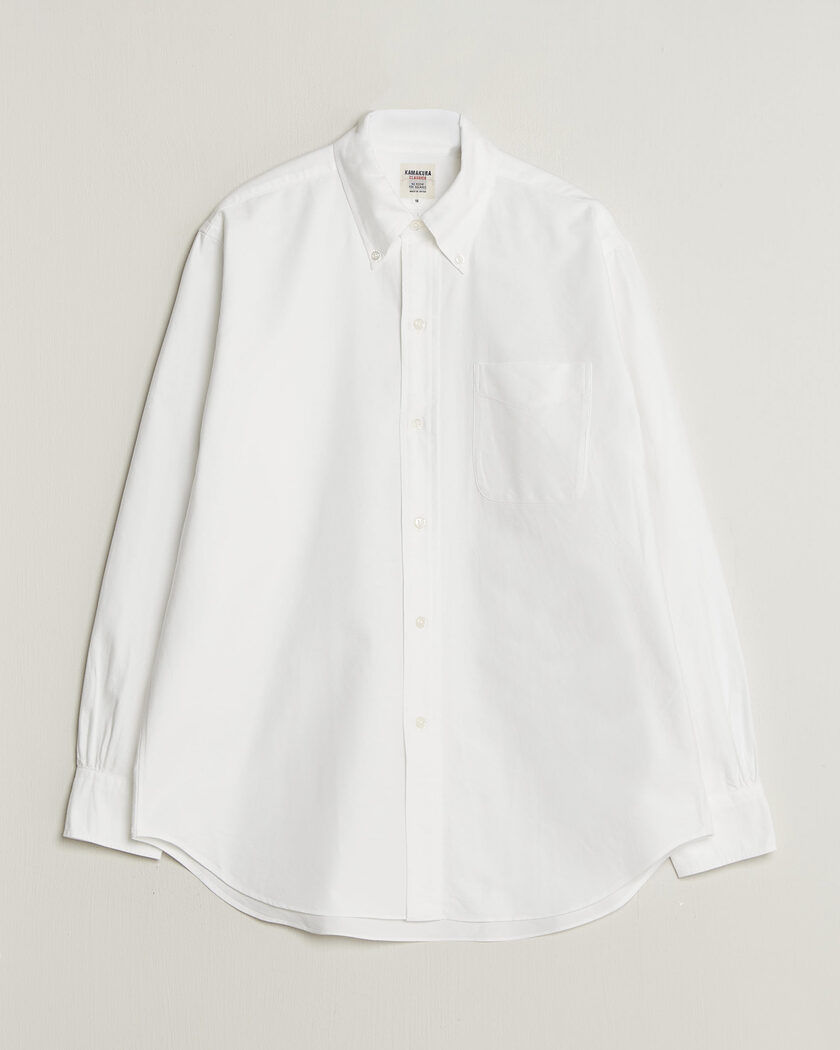 Kamakura Shirts Ametora Japanese Oxford BD Shirt White – Blanco