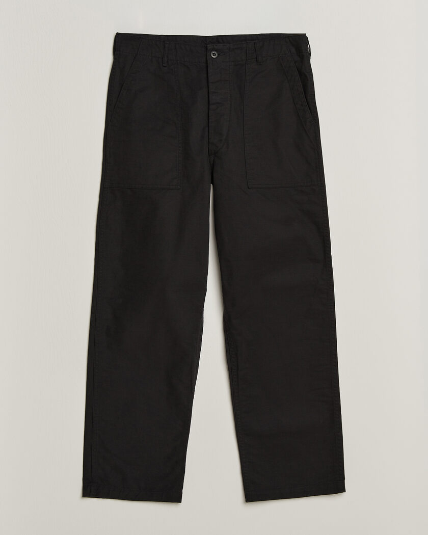 orSlow Regular Fit Original Sateen Fatigue Pants Black – Negro
