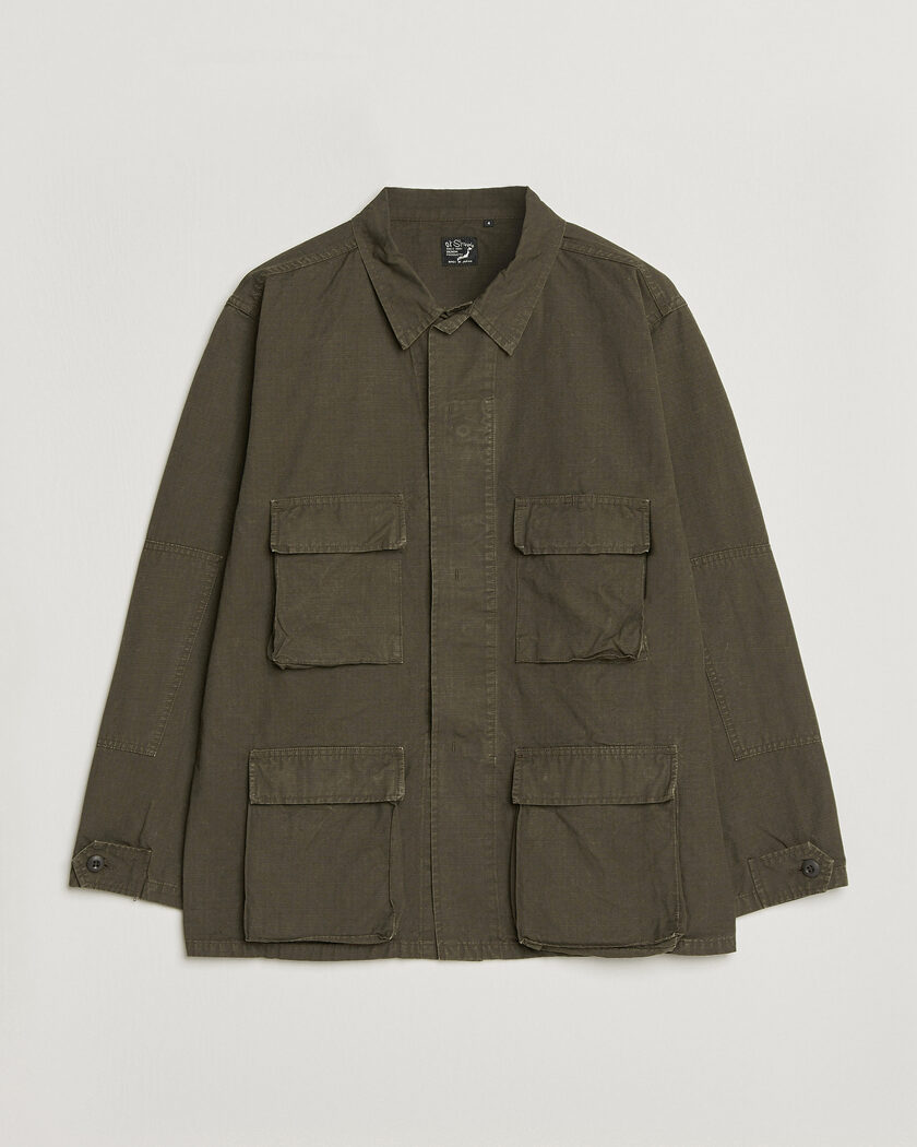 orSlow B.D.U. Stone Washed Jacket Coffee Brown – Marrón