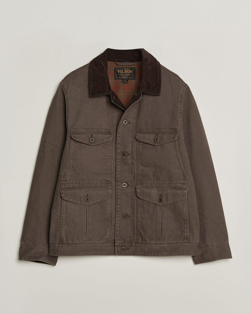 Filson Rustic Canvas Journeyman Canvas Jacket Bark – Marrón