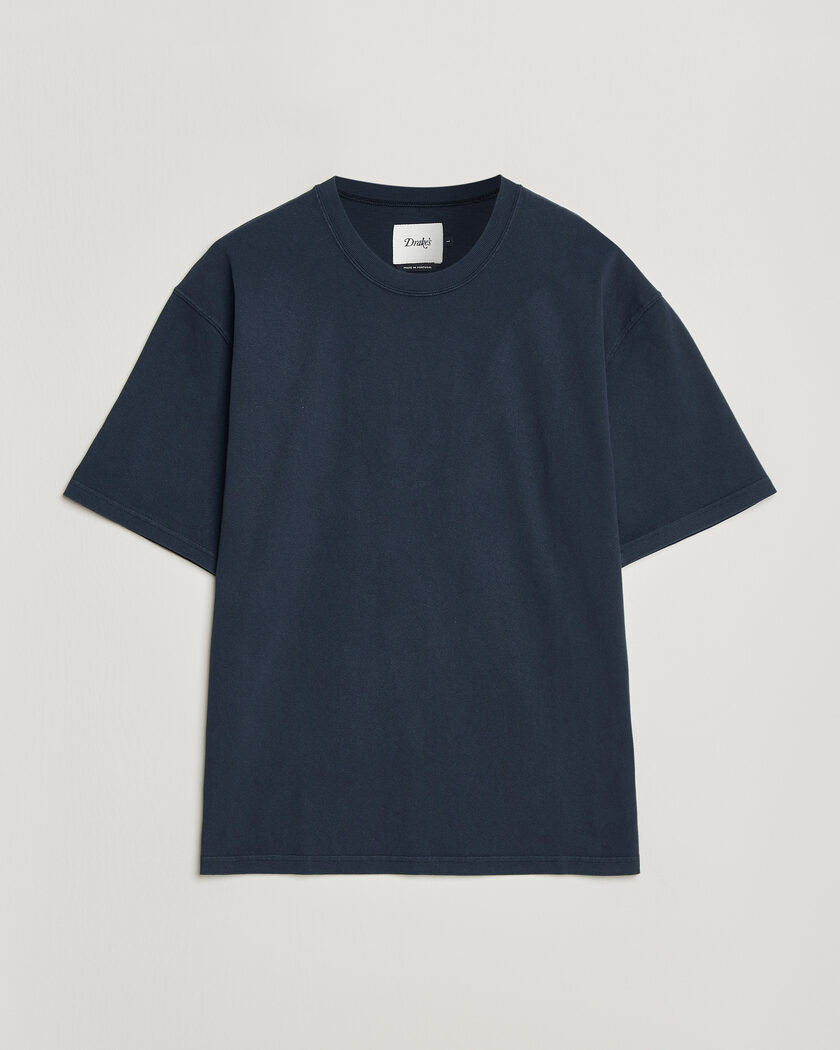 Drake's Short Sleeve Hiking T-Shirt Navy – Azul