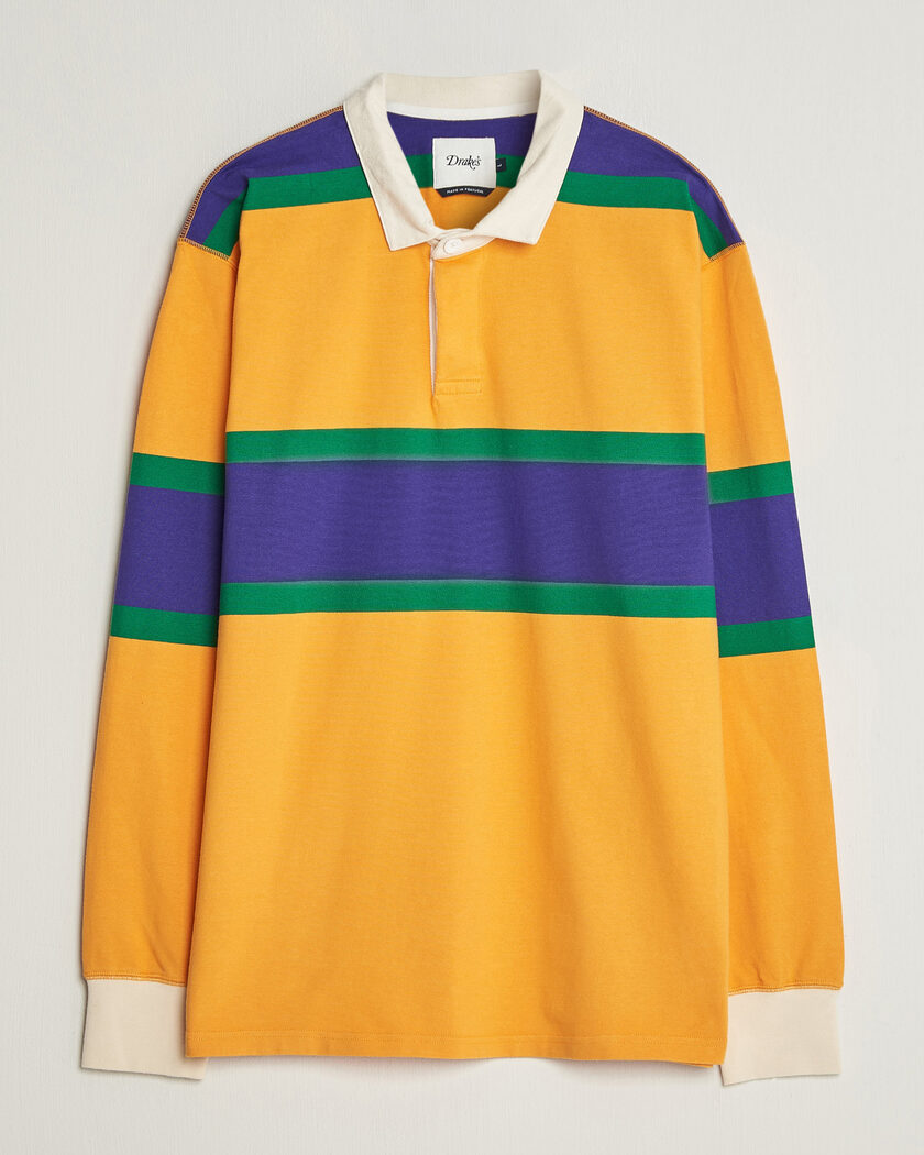 Drake's Block Stripe Rugby Yellow – Amarillo
