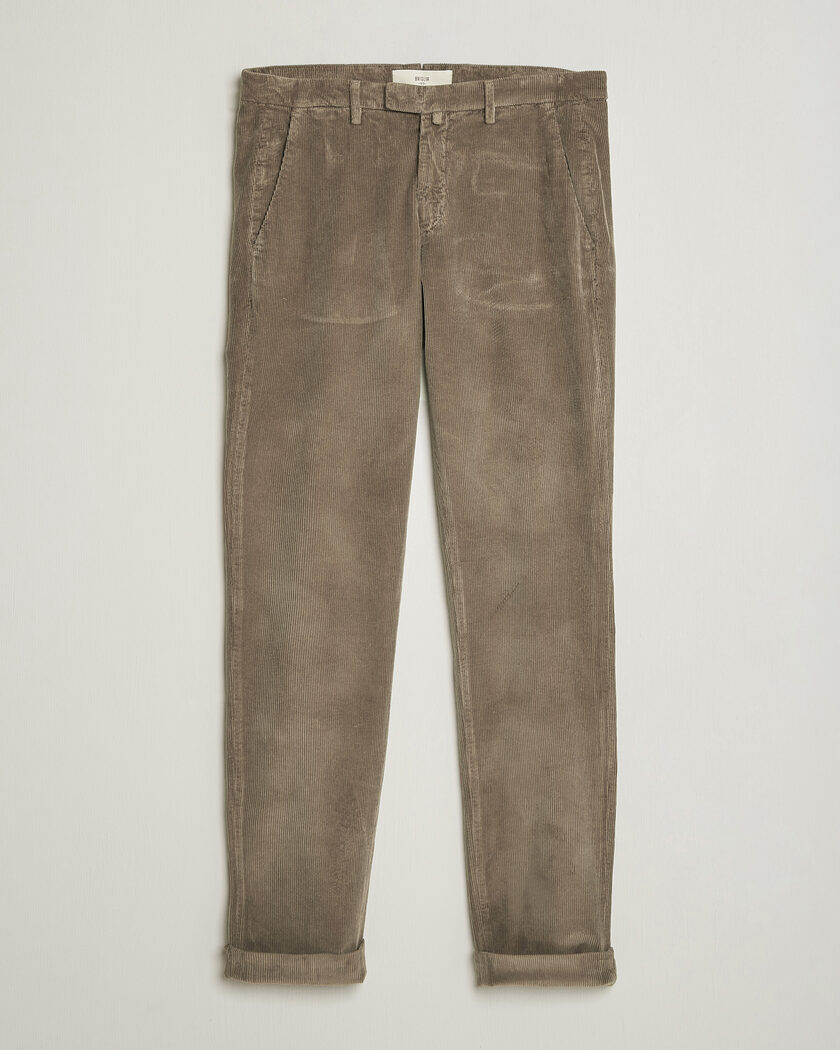 Briglia 1949 Slim Fit Corduroy Trousers Taupe – Marrón