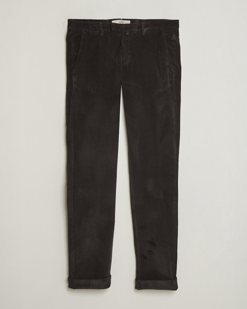 Briglia 1949 Slim Fit Corduroy Trousers Dark Brown – Marrón