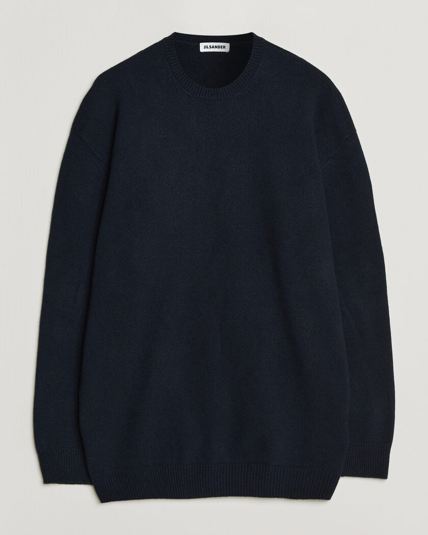 Jil Sander Wool/Cashmere Seamless Sweater Navy – Azul