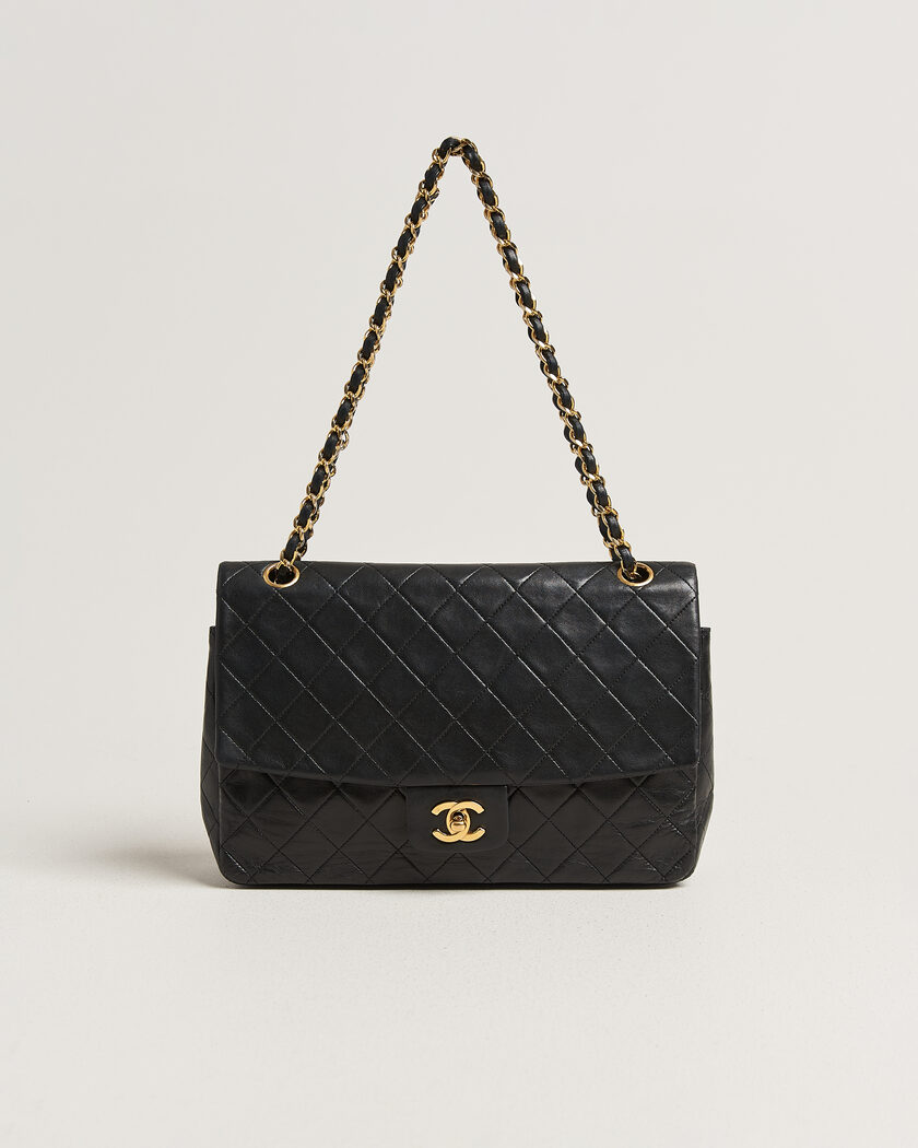 Chanel Pre-Owned Vintage Classic Flap Bag Lambskin Black – Negro