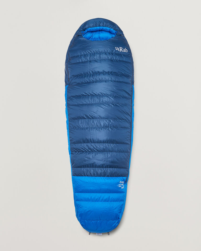 Rab Ascent -12 Sleeping Bag Long Tempest Blue/Maya Blue – Azul