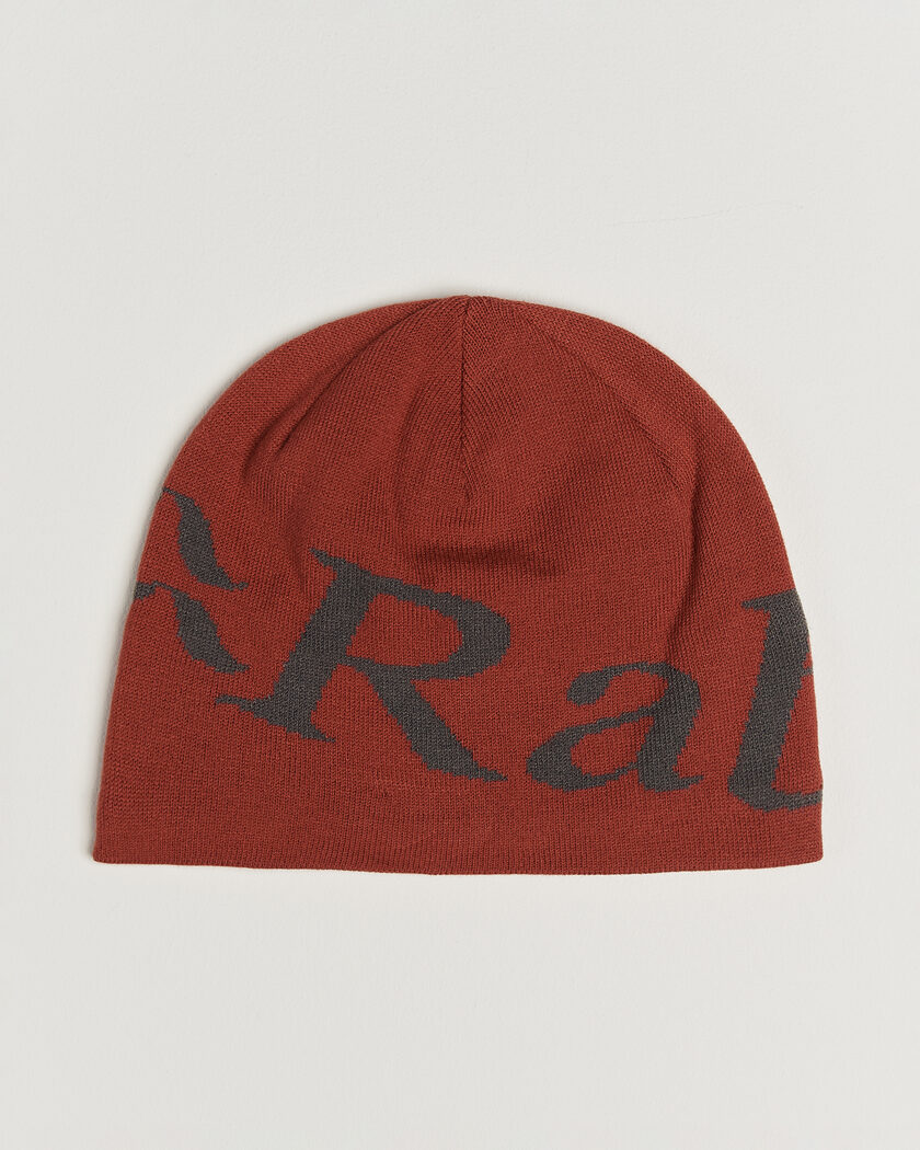 Rab Logo Beanie Tuscan Red/Graphene – Rojo