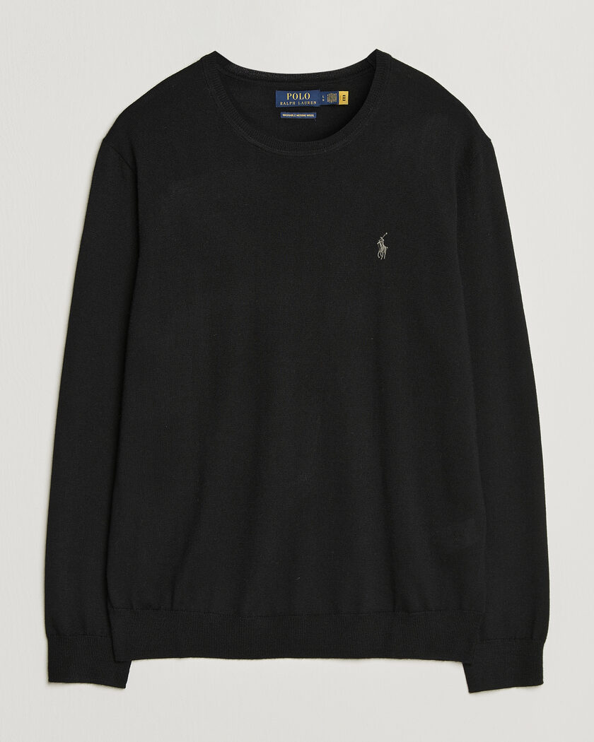Polo Ralph Lauren Long Sleeve Pullover Polo Black – Negro