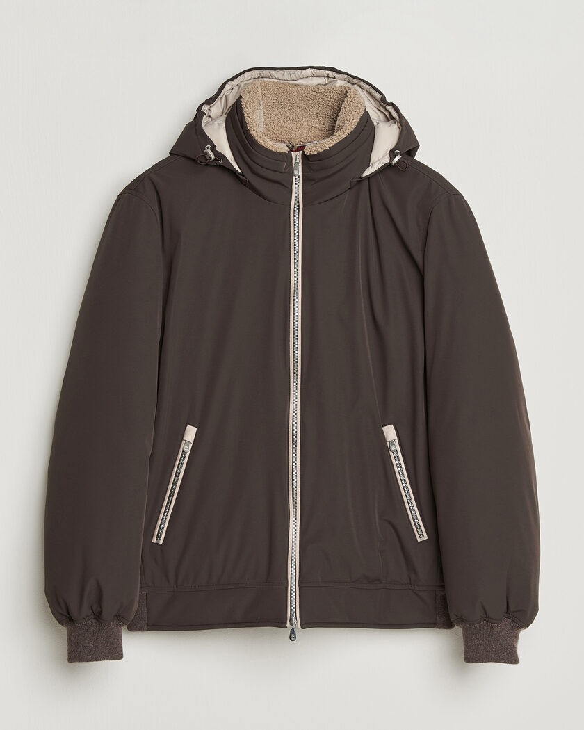 Brunello Cucinelli Padded Jacket Dark Brown – Marrón
