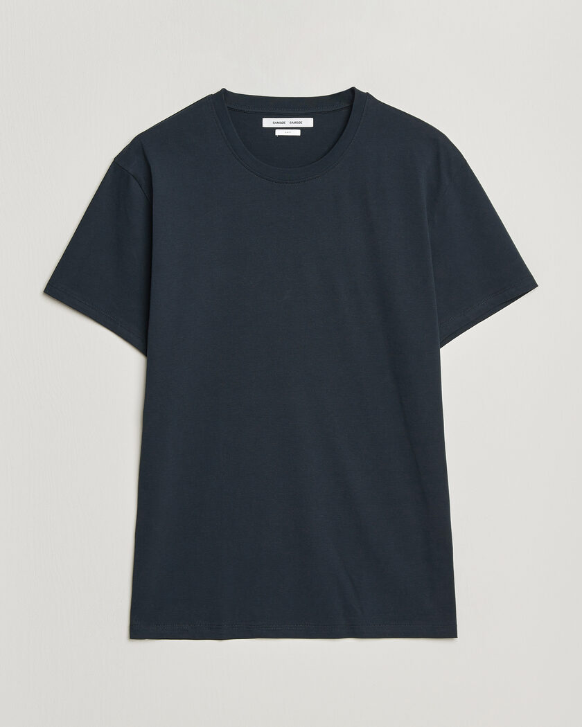 Samsøe Samsøe Kronos Cotton T-Shirt Salute Navy – Azul