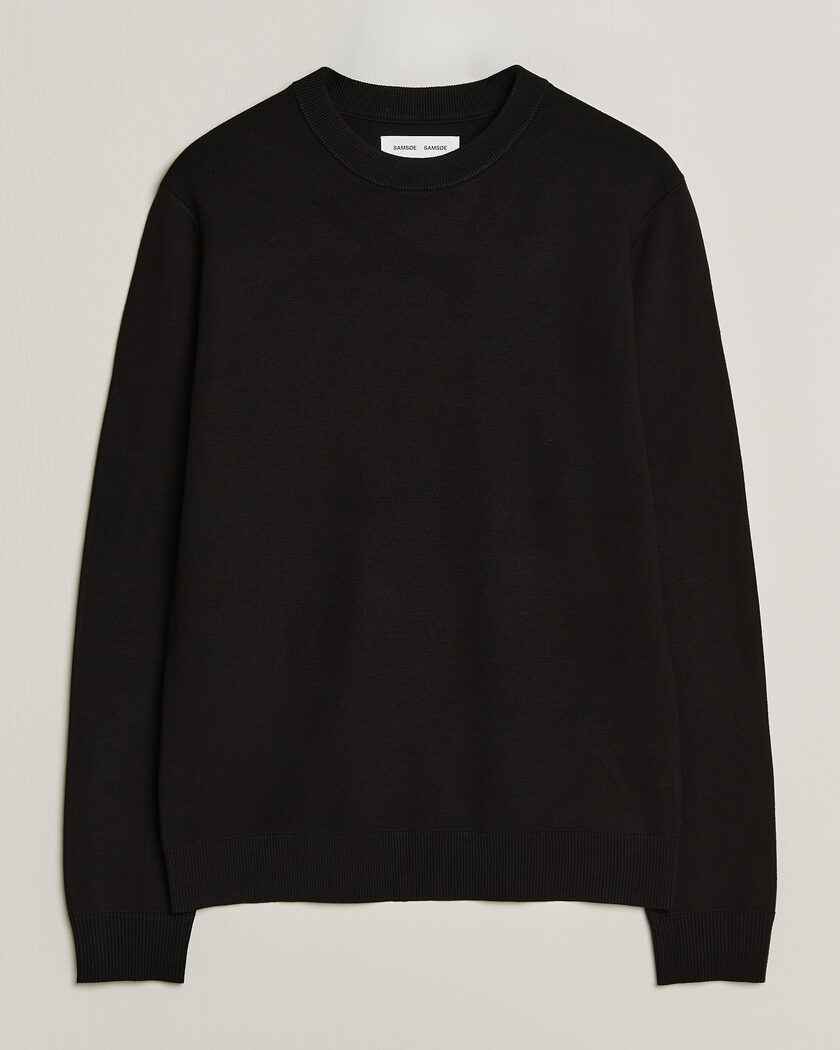 Samsøe Samsøe Matt Crew Neck Sweater Black – Negro