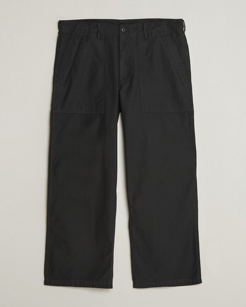BEAMS PLUS MIL Utility Sateen Trousers Black – Negro