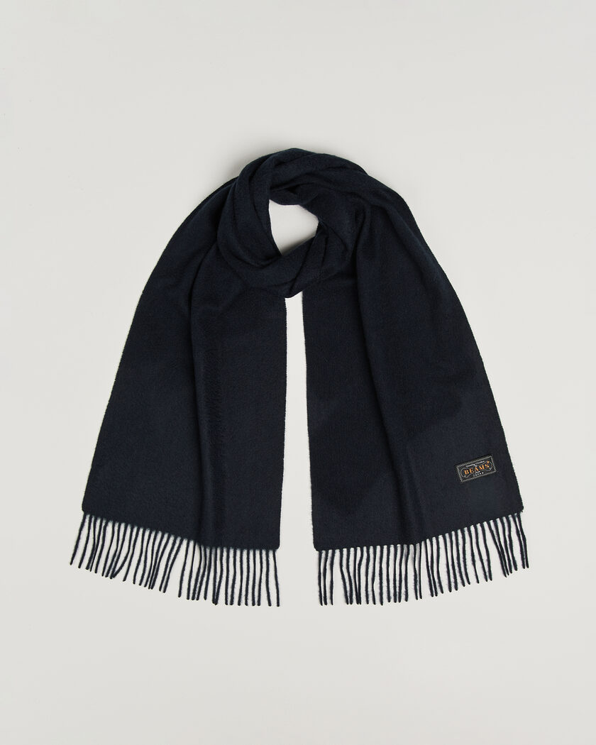 BEAMS PLUS Cashmere Scarf Navy – Azul