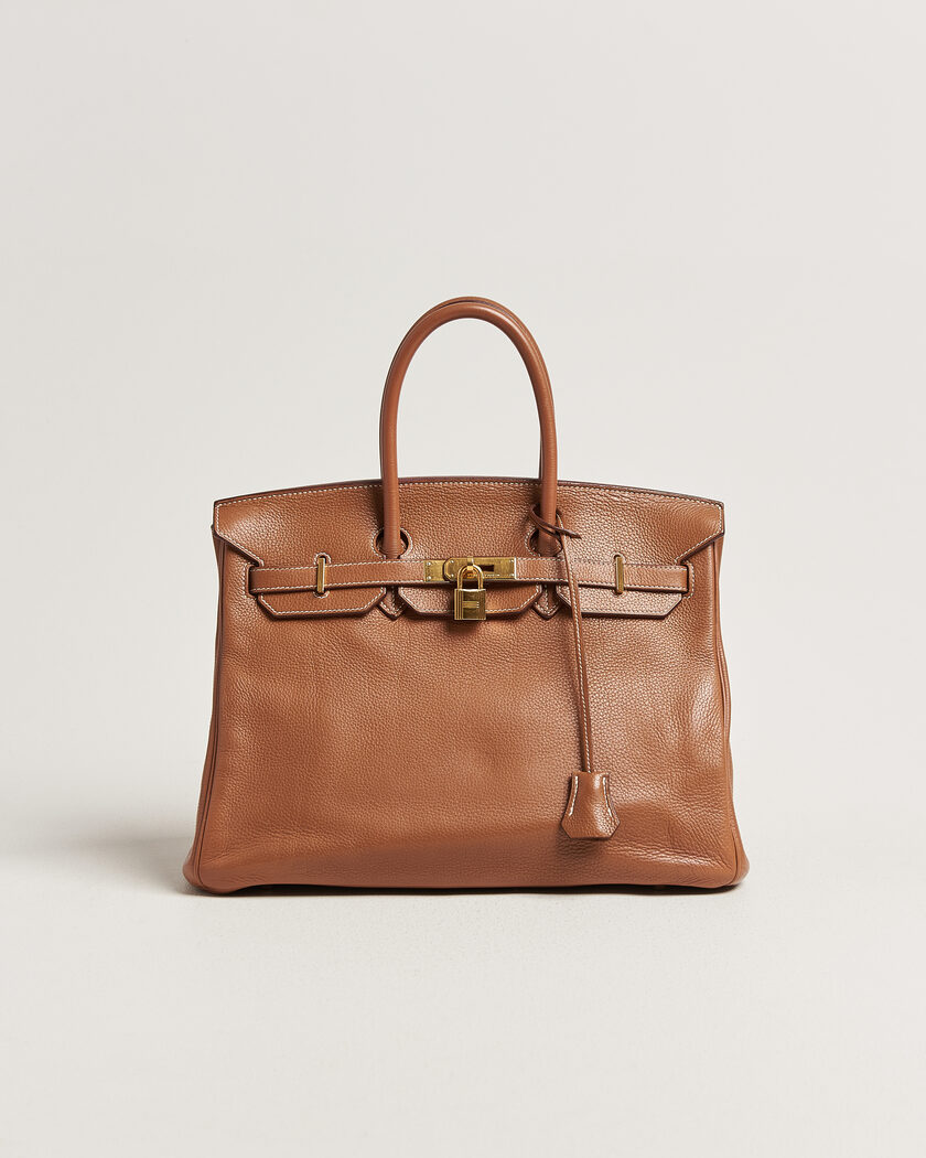 Hermès Pre-Owned Birkin 35 Togo Leather Gold – Marrón