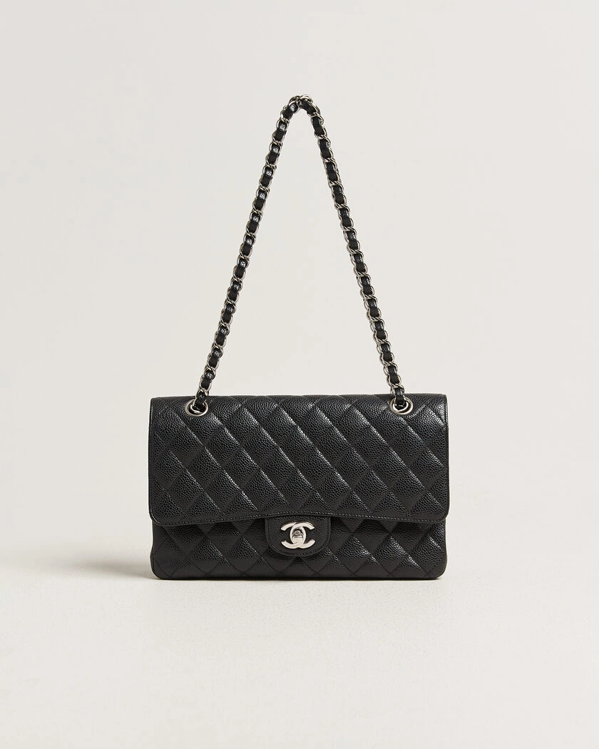 Chanel Pre-Owned Classic Medium Single Flap Bag Caviar Black – Negro