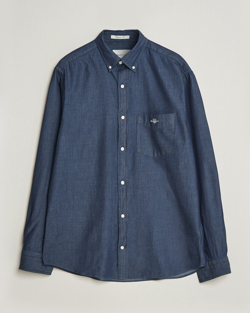 Gant Regular Fit Indigo Shirt Dark Indigo – Azul